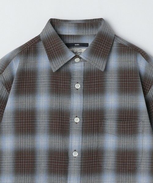 SHIPS / シップス シャツ・ブラウス | SHIPS: Shuttle notes レギュラーカラー オンブレチェック 長袖 ネルシャツ | 詳細11