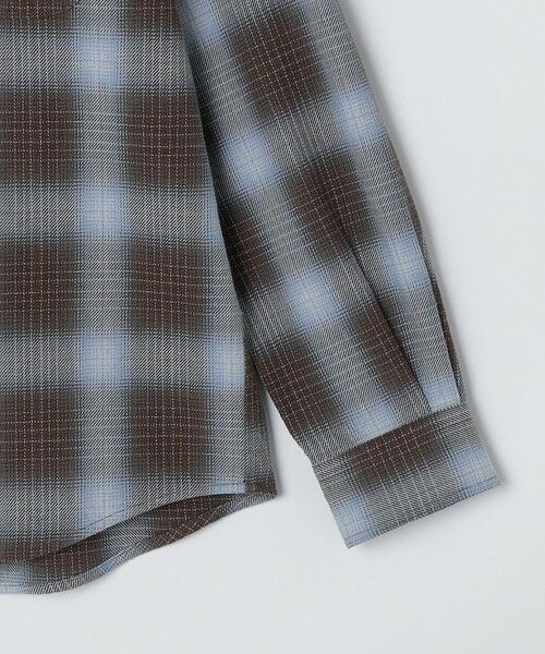 SHIPS / シップス シャツ・ブラウス | SHIPS: Shuttle notes レギュラーカラー オンブレチェック 長袖 ネルシャツ | 詳細12