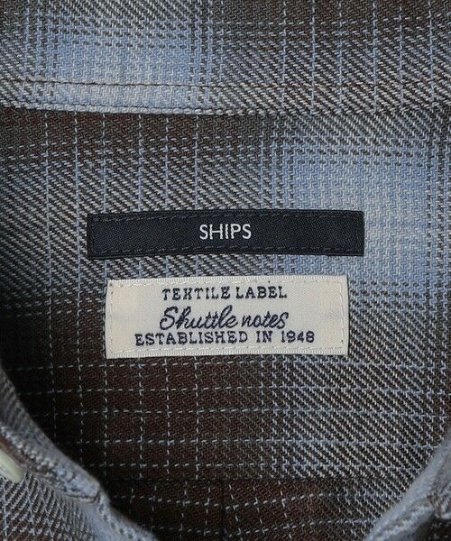SHIPS / シップス シャツ・ブラウス | SHIPS: Shuttle notes レギュラーカラー オンブレチェック 長袖 ネルシャツ | 詳細13
