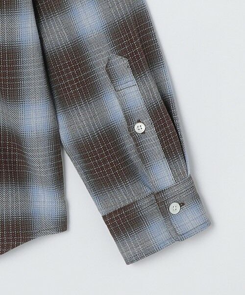 SHIPS / シップス シャツ・ブラウス | SHIPS: Shuttle notes レギュラーカラー オンブレチェック 長袖 ネルシャツ | 詳細15