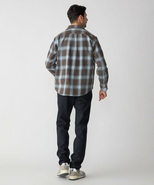 SHIPS / シップス シャツ・ブラウス | SHIPS: Shuttle notes レギュラーカラー オンブレチェック 長袖 ネルシャツ | 詳細4