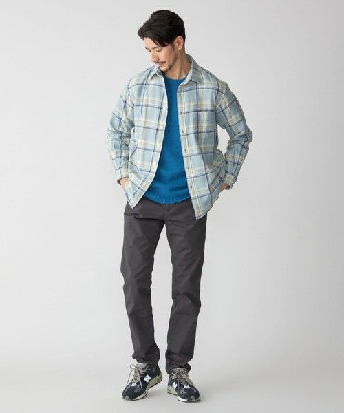 SHIPS / シップス シャツ・ブラウス | SHIPS: Shuttle notes レギュラーカラー オンブレチェック 長袖 ネルシャツ | 詳細25