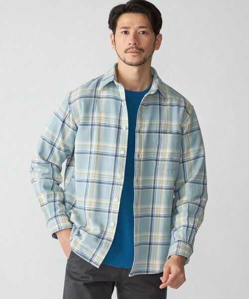 SHIPS / シップス シャツ・ブラウス | SHIPS: Shuttle notes レギュラーカラー オンブレチェック 長袖 ネルシャツ | 詳細27