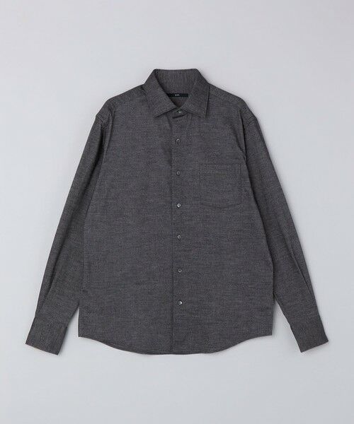 SHIPS / シップス シャツ・ブラウス | SHIPS: ワイドカラー ネル シャツ(ダークグレー)