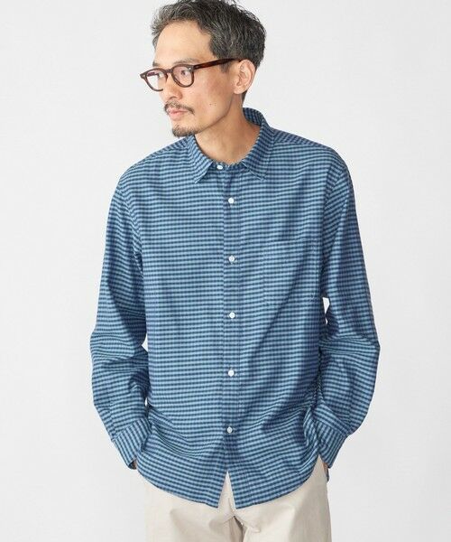 SHIPS / シップス シャツ・ブラウス | SHIPS: チェック レギュラーカラー ロングスリーブ シャツ(コバルトブルー)