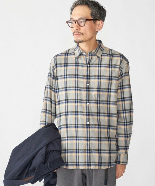 SHIPS / シップス シャツ・ブラウス | SHIPS: BEZ レギュラーカラー ネル チェック シャツ(ライトブルー)