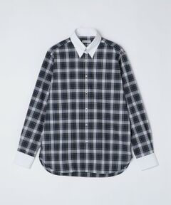 SHIPS / シップス シャツ・ブラウス | GUY ROVER: コットン タータンチェック タブカラー クレリック シャツ