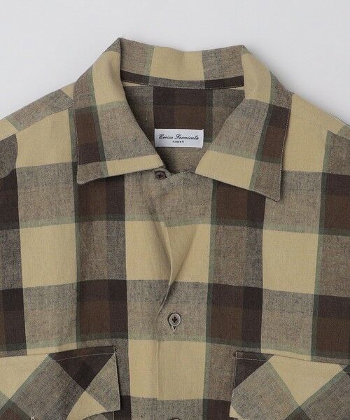 SHIPS / シップス シャツ・ブラウス | 【SHIPS別注】Errico Formicola: ブラウン マドラス オープンカラー シャツ | 詳細2