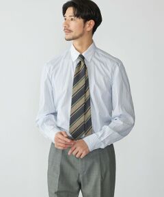 SHIPS / シップス シャツ・ブラウス | 【SHIPS別注】Errico Formicola: ストライプ ラウンドカラー クレリック シャツ