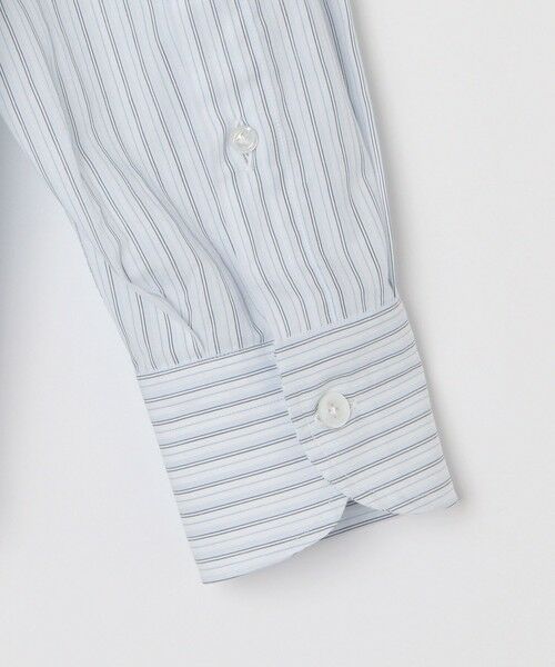 SHIPS / シップス シャツ・ブラウス | 【SHIPS別注】Errico Formicola: ストライプ ラウンドカラー クレリック シャツ | 詳細16