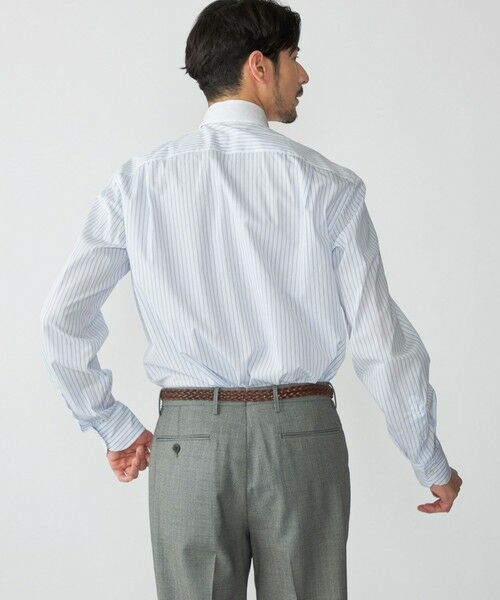 SHIPS / シップス シャツ・ブラウス | 【SHIPS別注】Errico Formicola: ストライプ ラウンドカラー クレリック シャツ | 詳細2