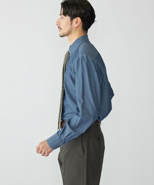 SHIPS / シップス シャツ・ブラウス | 【SHIPS別注】Errico Formicola: ラウンドカラー デニム ソリッド シャツ | 詳細2