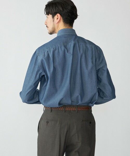 SHIPS / シップス シャツ・ブラウス | 【SHIPS別注】Errico Formicola: ラウンドカラー デニム ソリッド シャツ | 詳細3