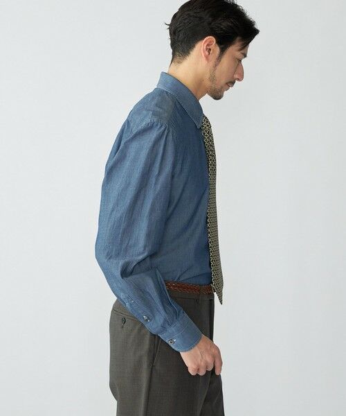 SHIPS / シップス シャツ・ブラウス | 【SHIPS別注】Errico Formicola: ラウンドカラー デニム ソリッド シャツ | 詳細4