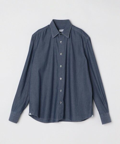 SHIPS / シップス シャツ・ブラウス | 【SHIPS別注】Errico Formicola: ラウンドカラー デニム ソリッド シャツ | 詳細7