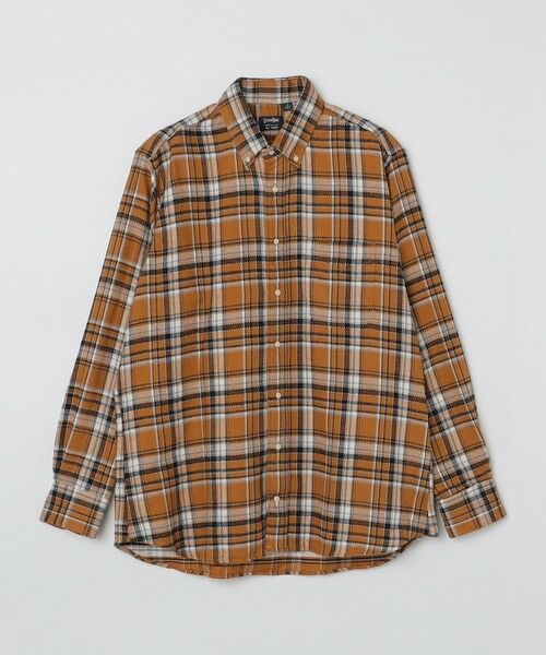 SHIPS / シップス シャツ・ブラウス | GITMAN BROS.: トリプルヤーン チェック ボタンダウン ネルシャツ(キャメル)