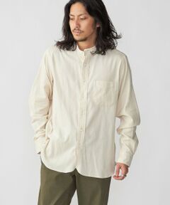 SHIPS / シップス シャツ・ブラウス | 【SHIPS別注】IKE BEHAR: ワイドコーデュロイ バンドカラーシャツ