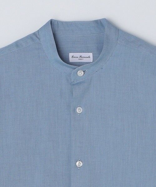 SHIPS / シップス シャツ・ブラウス | Errico Formicola: コットンツイル バンドカラー オーバーシャツ | 詳細3