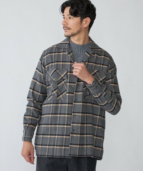 SHIPS / シップス シャツ・ブラウス | 【SHIPS別注】Errico Formicola: ウィンドウペーンチェック オーバーシャツ | 詳細1