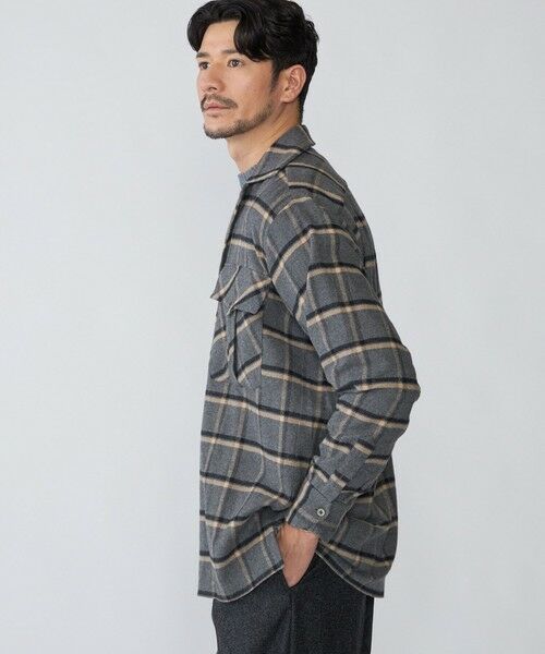 SHIPS / シップス シャツ・ブラウス | 【SHIPS別注】Errico Formicola: ウィンドウペーンチェック オーバーシャツ | 詳細2