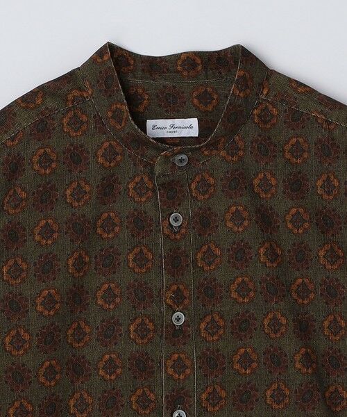 SHIPS / シップス シャツ・ブラウス | Errico Formicola: フラワープリント コーデュロイ バンドカラー プルオーバーシャツ | 詳細2