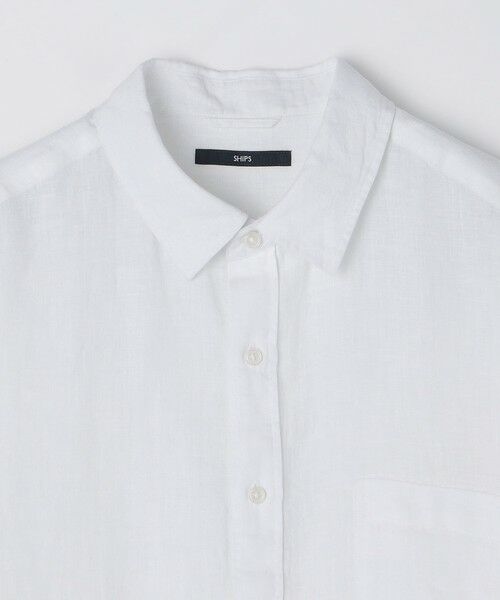 SHIPS / シップス シャツ・ブラウス | SHIPS: レイモンド レギュラーカラー リネン 7スリーブ シャツ | 詳細4