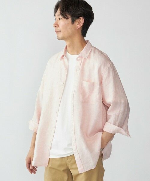 SHIPS / シップス シャツ・ブラウス | SHIPS: レイモンド レギュラーカラー リネン 7スリーブ シャツ | 詳細15