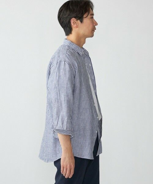 SHIPS / シップス シャツ・ブラウス | SHIPS: レイモンド レギュラーカラー リネン 7スリーブ シャツ | 詳細25