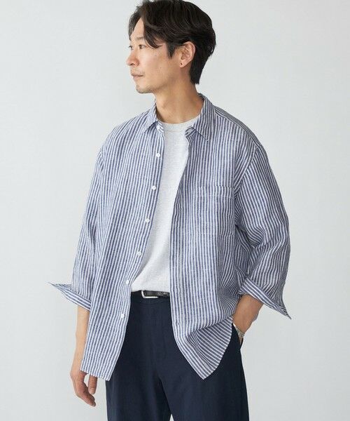 SHIPS / シップス シャツ・ブラウス | SHIPS: レイモンド レギュラーカラー リネン 7スリーブ シャツ | 詳細22