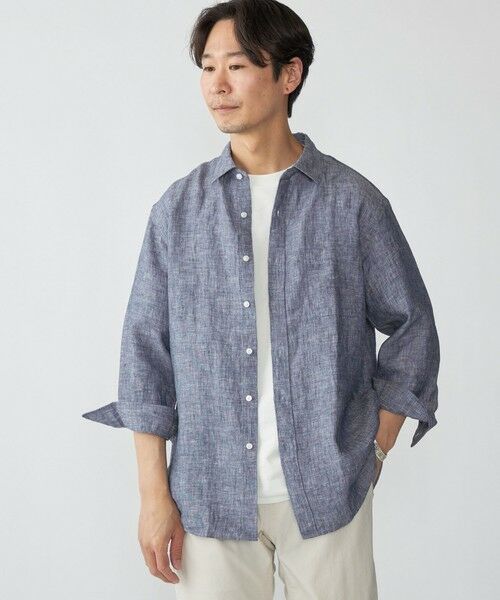 SHIPS / シップス シャツ・ブラウス | SHIPS: レイモンド レギュラーカラー リネン 7スリーブ シャツ | 詳細29