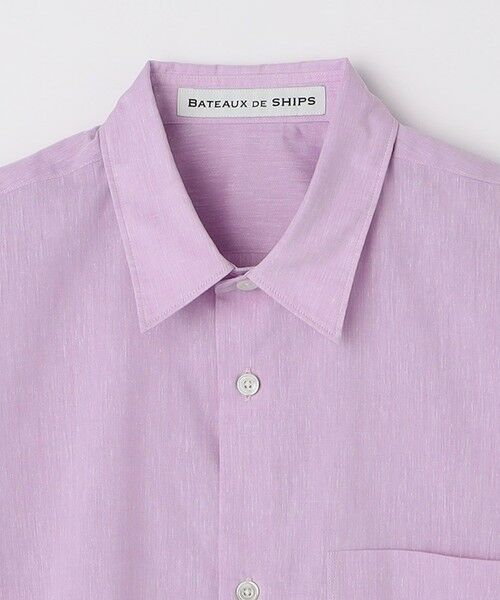 SHIPS / シップス シャツ・ブラウス | BATEAUX DE SHIPS: レギュラーカラー ソリッド 8分袖 シャツ | 詳細2
