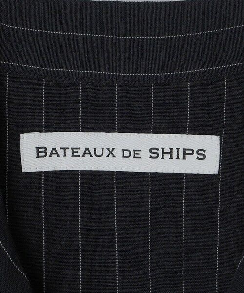 SHIPS / シップス シャツ・ブラウス | BATEAUX DE SHIPS: ウール リネン ストライプ オープンカラー シャツ | 詳細3
