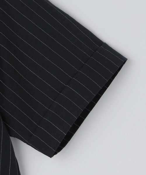 SHIPS / シップス シャツ・ブラウス | BATEAUX DE SHIPS: ウール リネン ストライプ オープンカラー シャツ | 詳細4