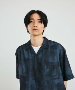 SHIPS / シップス シャツ・ブラウス | City Ambient Products: オープンカラー ウォール プリント シャツ