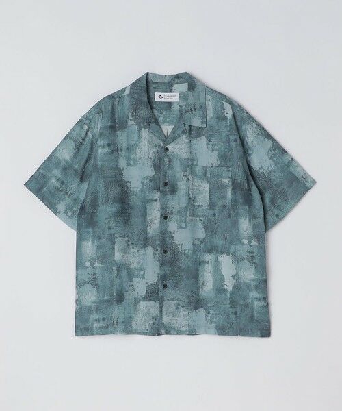 SHIPS / シップス シャツ・ブラウス | City Ambient Products: オープンカラー ウォール プリント シャツ(グレー系)