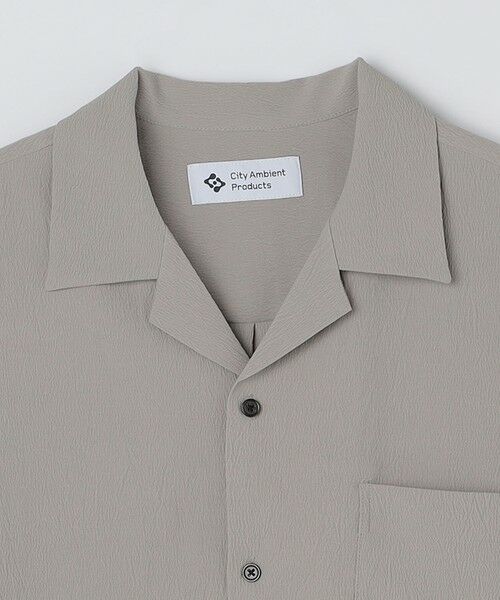 SHIPS / シップス シャツ・ブラウス | City Ambient Products: オープンカラー 楊柳 ソリッド ショートスリーブ シャツ | 詳細3