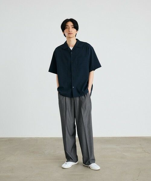 SHIPS / シップス シャツ・ブラウス | City Ambient Products: オープンカラー 楊柳 ソリッド ショートスリーブ シャツ | 詳細10