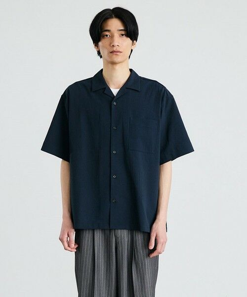SHIPS / シップス シャツ・ブラウス | City Ambient Products: オープンカラー 楊柳 ソリッド ショートスリーブ シャツ | 詳細11