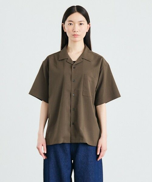 SHIPS / シップス シャツ・ブラウス | City Ambient Products: オープンカラー 楊柳 ソリッド ショートスリーブ シャツ | 詳細21