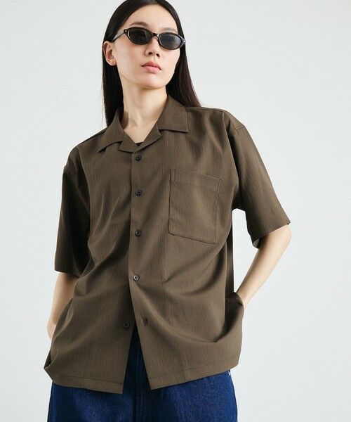 SHIPS / シップス シャツ・ブラウス | City Ambient Products: オープンカラー 楊柳 ソリッド ショートスリーブ シャツ | 詳細17