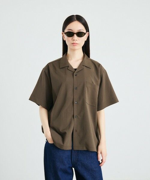 SHIPS / シップス シャツ・ブラウス | City Ambient Products: オープンカラー 楊柳 ソリッド ショートスリーブ シャツ | 詳細18