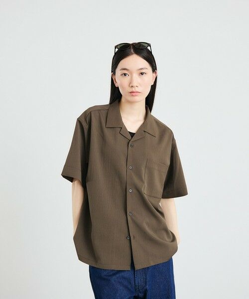 SHIPS / シップス シャツ・ブラウス | City Ambient Products: オープンカラー 楊柳 ソリッド ショートスリーブ シャツ | 詳細19