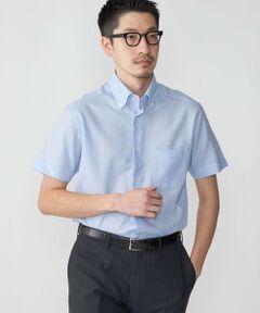 SHIPS / シップス シャツ・ブラウス | SHIPS: カラミ織り ボタンダウン 無地 半袖 シャツ