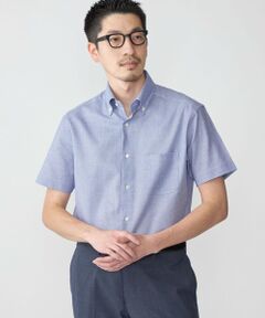 SHIPS / シップス シャツ・ブラウス | SHIPS: カラミ織り ボタンダウン 無地 半袖 シャツ