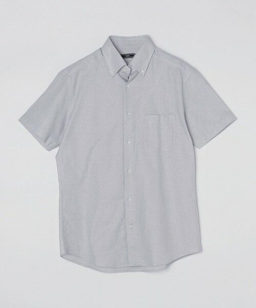SHIPS / シップス シャツ・ブラウス | SHIPS: カラミ織り ボタンダウン 無地 半袖 シャツ | 詳細7