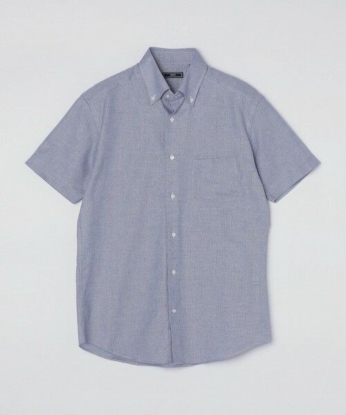 SHIPS / シップス シャツ・ブラウス | SHIPS: カラミ織り ボタンダウン 無地 半袖 シャツ | 詳細21