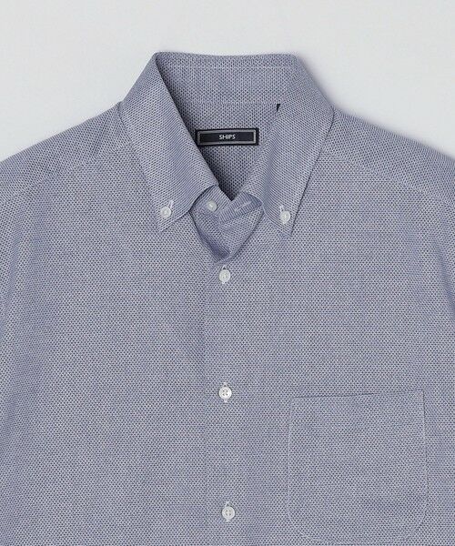 SHIPS / シップス シャツ・ブラウス | SHIPS: カラミ織り ボタンダウン 無地 半袖 シャツ | 詳細22
