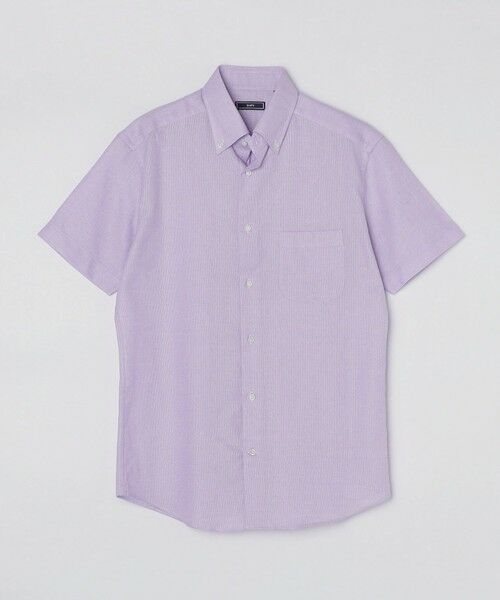 SHIPS / シップス シャツ・ブラウス | SHIPS: カラミ織り ボタンダウン 無地 半袖 シャツ | 詳細30