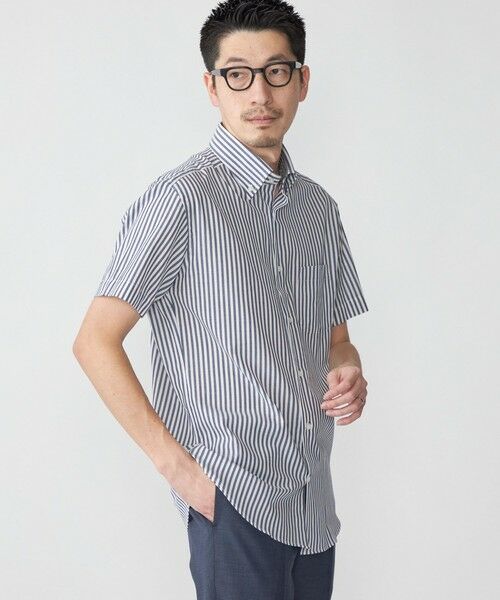 SHIPS / シップス シャツ・ブラウス | SHIPS: パナマ織り ボタンダウン ロンスト 半袖 シャツ | 詳細5