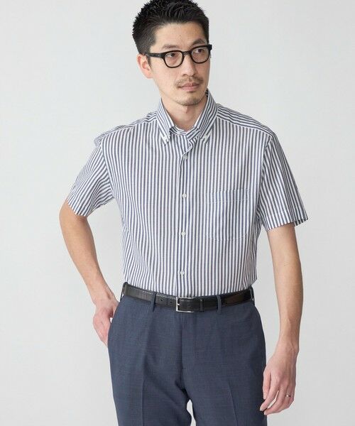 SHIPS / シップス シャツ・ブラウス | SHIPS: パナマ織り ボタンダウン ロンスト 半袖 シャツ | 詳細6